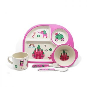 Aveco design pink dinnerware princess castle